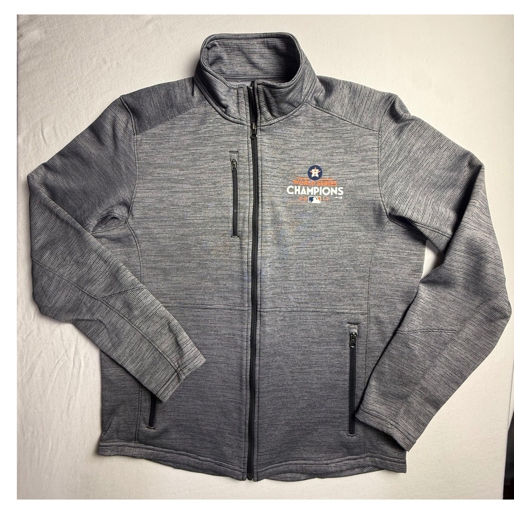 Fanatics Houston Astros 2017 World Series Champions Jacket Mens Large Zip-2532